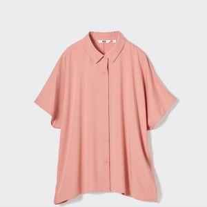 Uniqlo Short Sleeve Button Up Blouse